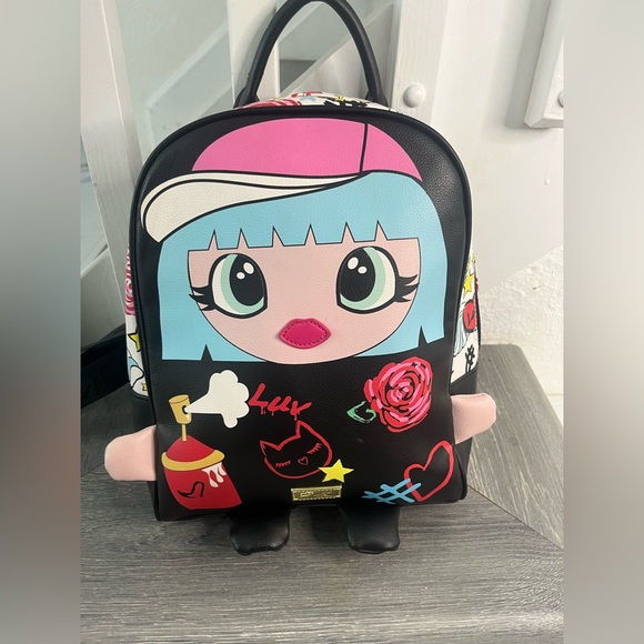 Betsey Johnson Graffiti Tomboy Backpack! - Picture 1 of 11